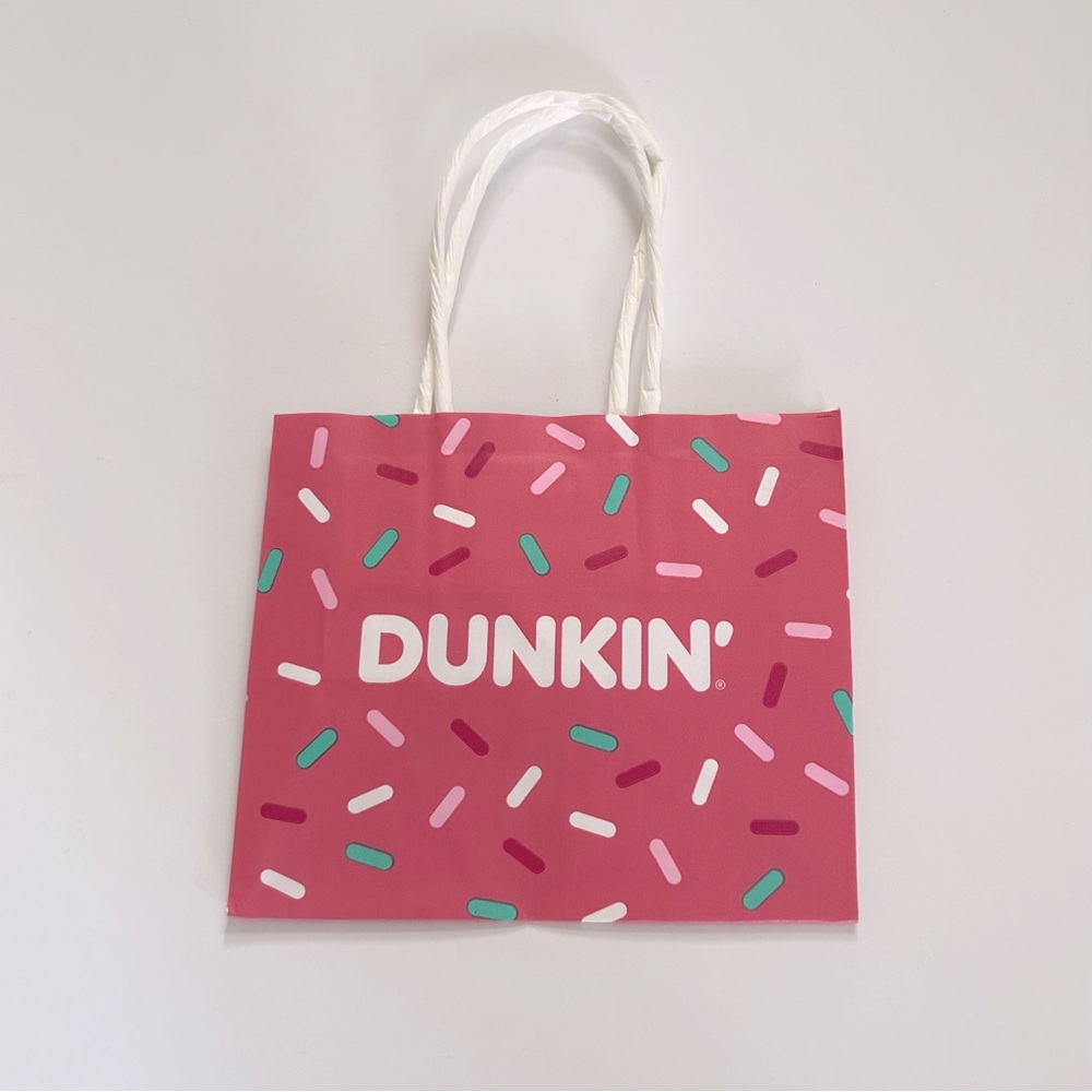 Dunkin Donuts - Mini Paper Shopping Bag (RARE) NEW - NEVER USED / Collectible